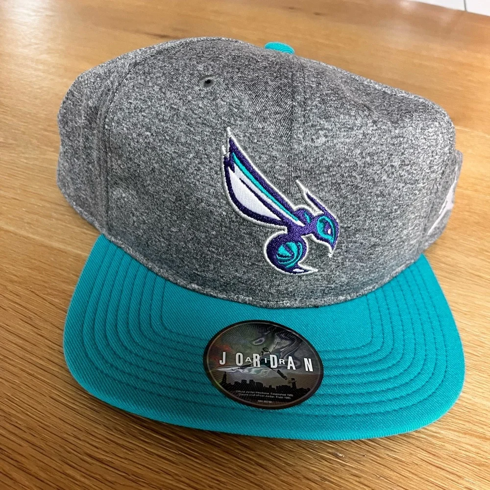 Charlotte Hornets Air Jordan Adjustable flat brim cap - ADULT UNISEX - Picture 1 of 4